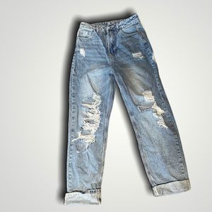 High waited mom jeans